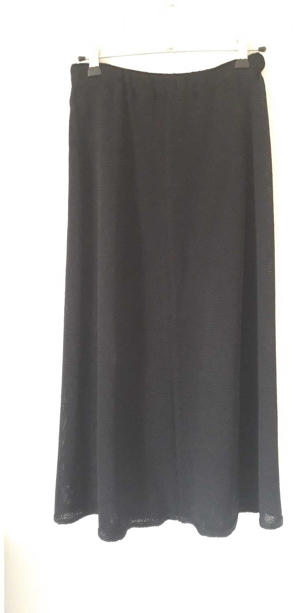 Jupe longue - Longue jupe noire doublée d'un tiss… - image 2