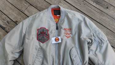 Avirex × Bomber Jacket × Usaf USAF silver sabre 1… - image 1