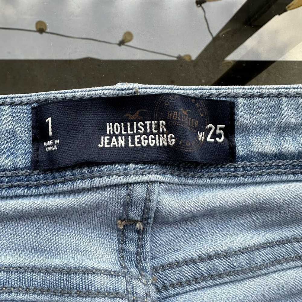 Hollister Hollister Ripped Knee Raw Hem Jean Legg… - image 2