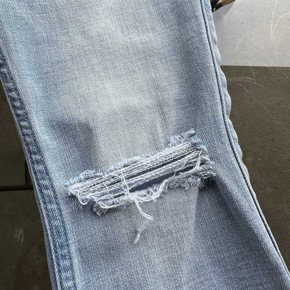 Hollister Hollister Ripped Knee Raw Hem Jean Legg… - image 6