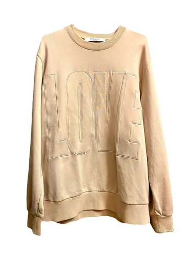 Givenchy Givenchy beige embroidered Love sweatshir