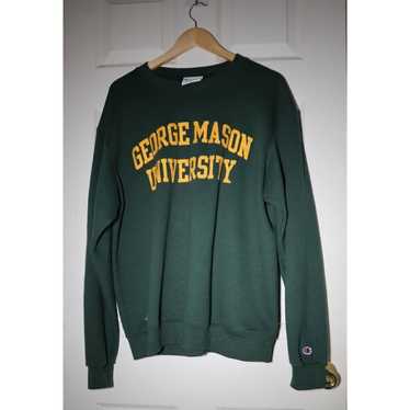 Men's Champion Green George Mason Patriots Jersey Est. Date Long Sleeve T- Shirt