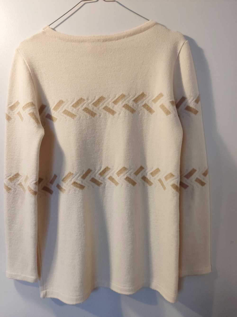 Pull Courrèges - Courrèges sweater, ecru long-sle… - image 6