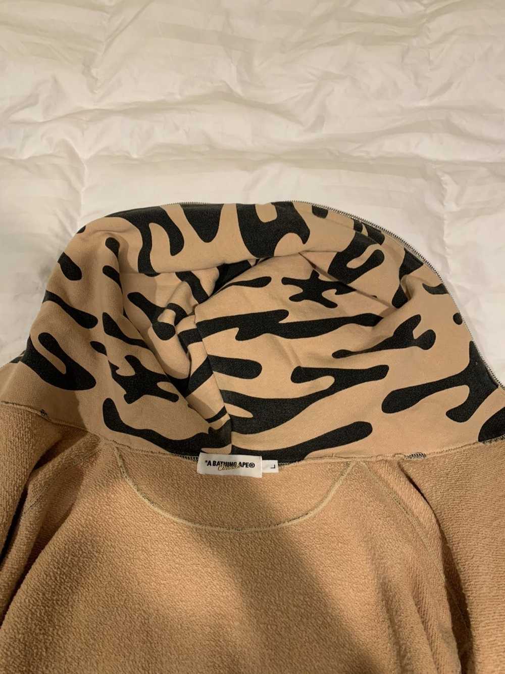 Bape RARE Bape Fish Camo Full Zip Hoodie Yellow - image 6