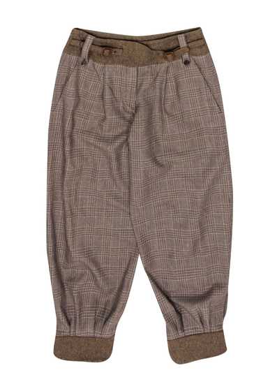 Alexander McQueen - Brown Plaid Tapered Ankle Pant