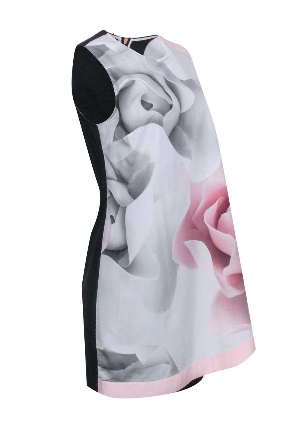 Ted Baker Blush Pink Floral Front W Black Back Sle Gem 2384