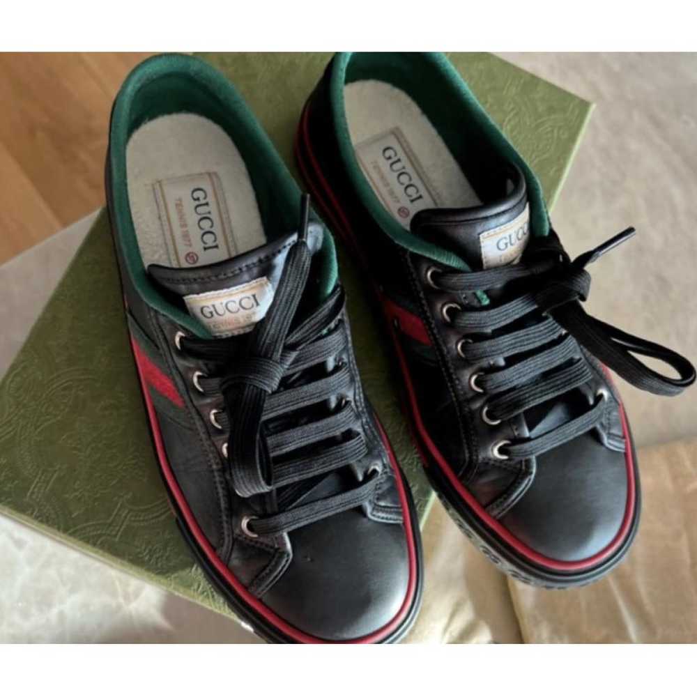 Gucci Tennis 1977 leather trainers - image 2