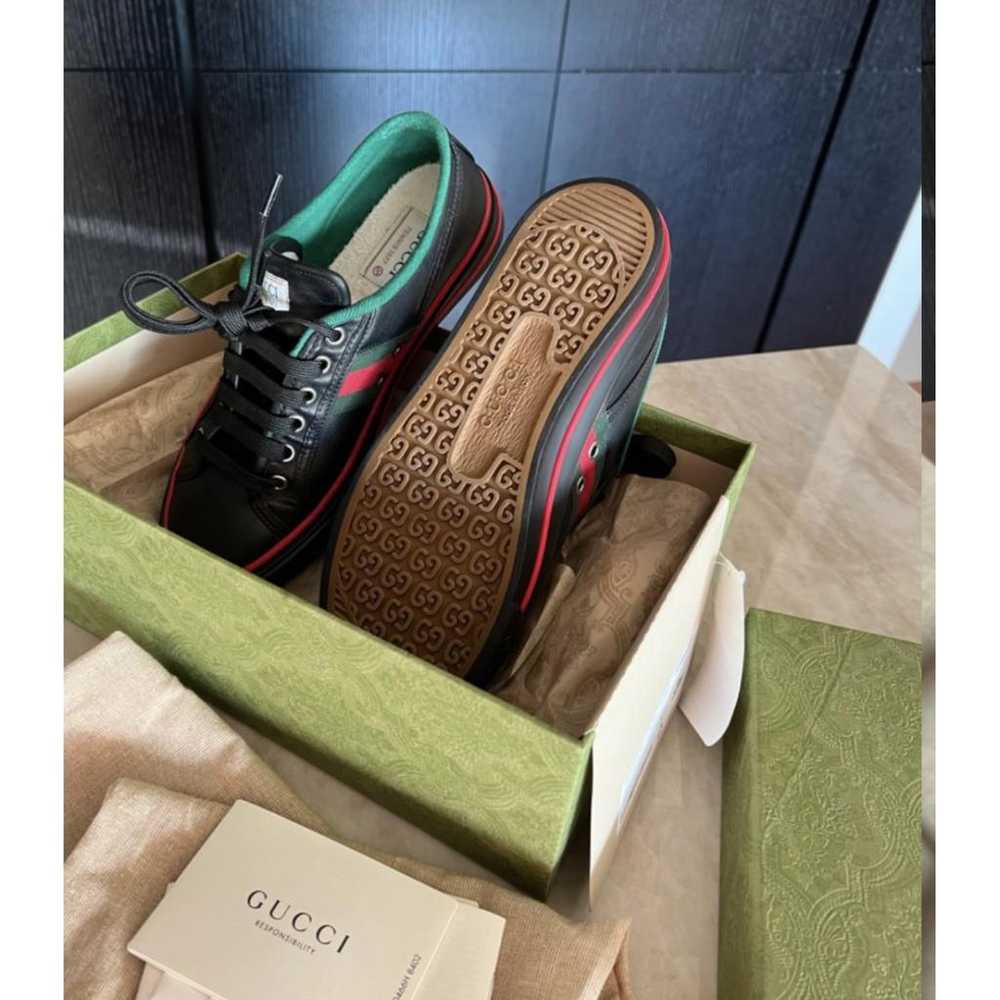 Gucci Tennis 1977 leather trainers - image 3