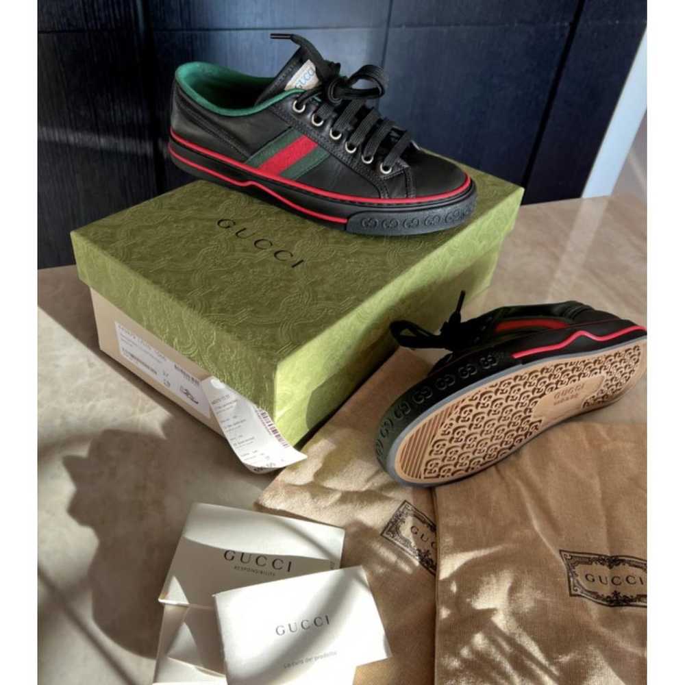 Gucci Tennis 1977 leather trainers - image 5