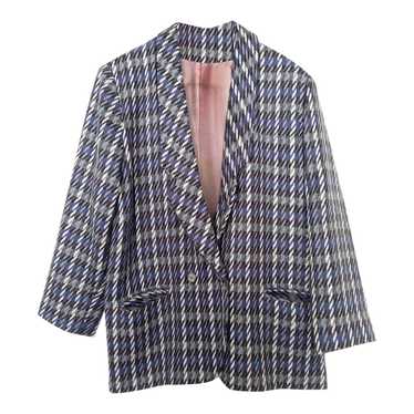 Patterned blazer - Oversized blazer estimated mat… - image 1