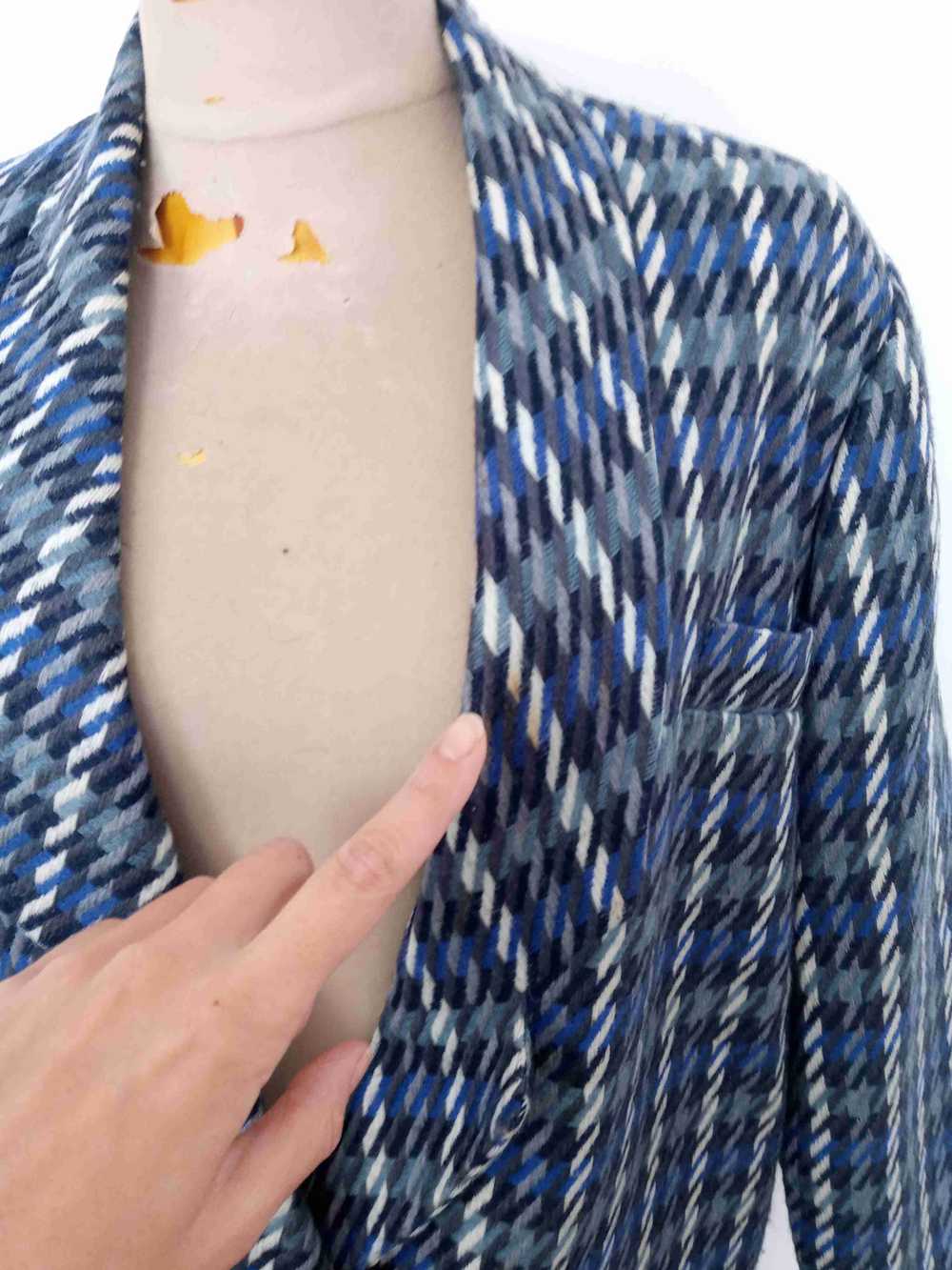 Patterned blazer - Oversized blazer estimated mat… - image 7
