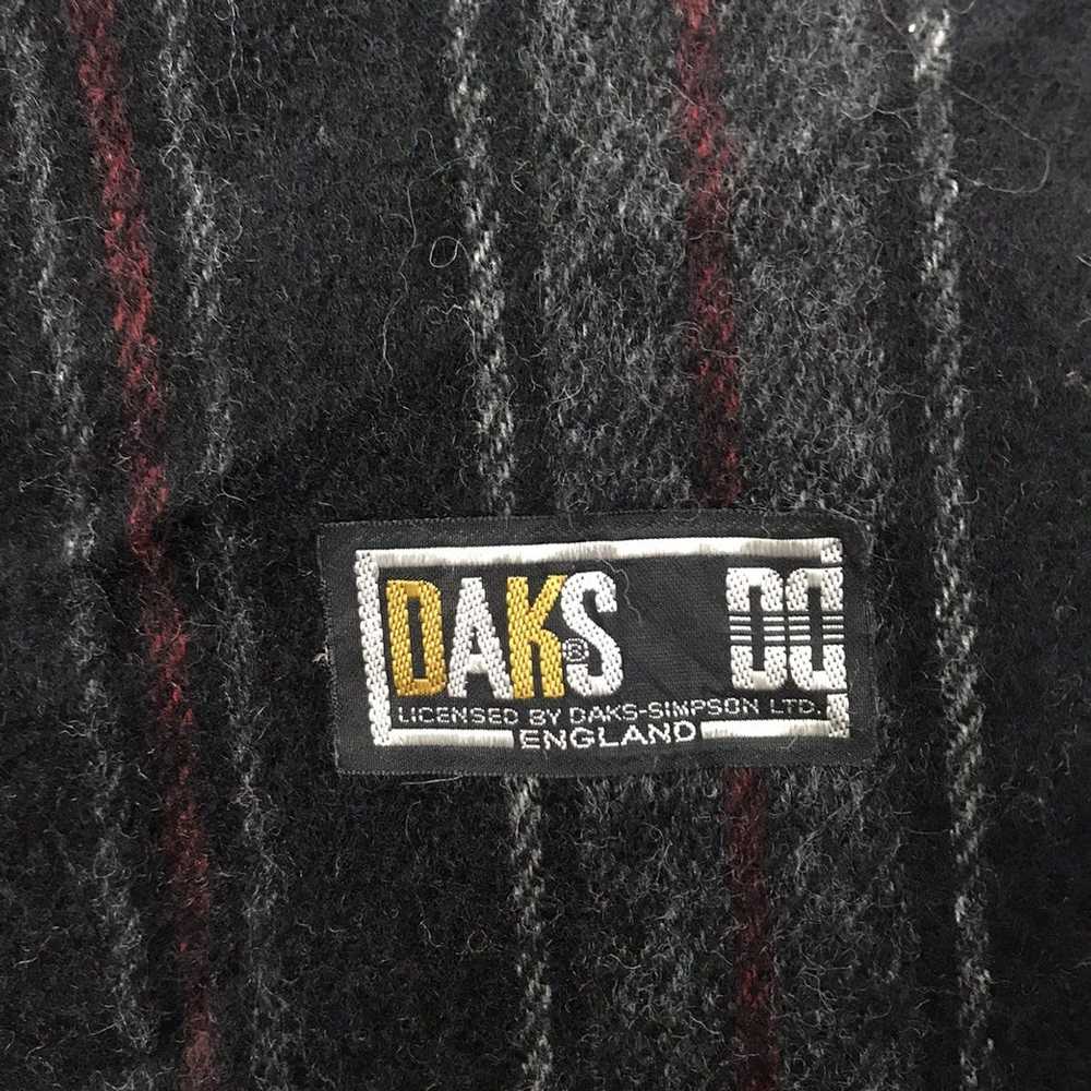 Other × Vintage DAKS by Daks-Simpson Black Scarf … - image 4