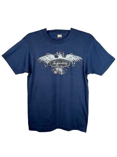 Vintage 1980s NYC Eagle Splatter Tee - S