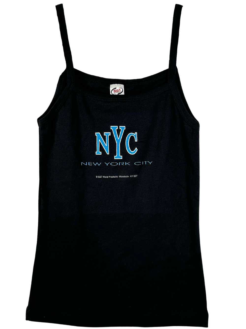 Vintage 1990s NYC Black and Blue Tank - S - image 2