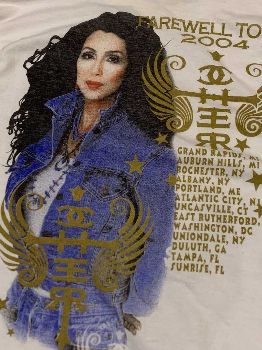 Band Tees × Vintage Vintage Cher Farewell Tour 20… - image 5