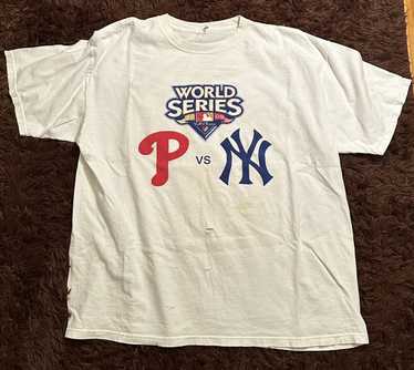 2009 World Series Yankees Authentic Home Jersey Customized with both  Patches and Numbers