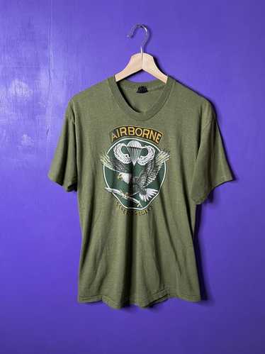 80s airborne t shirt - Gem