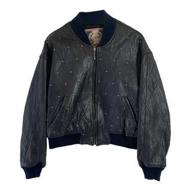 Leather jacket - Paris Sport Club brand jacket, b… - image 1