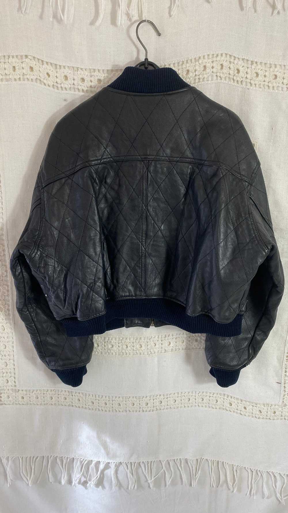 Leather jacket - Paris Sport Club brand jacket, b… - image 3
