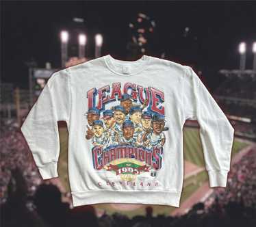 RARE VTG 1995 Cleveland Indians T-Shirt World Series American League  Champions-M