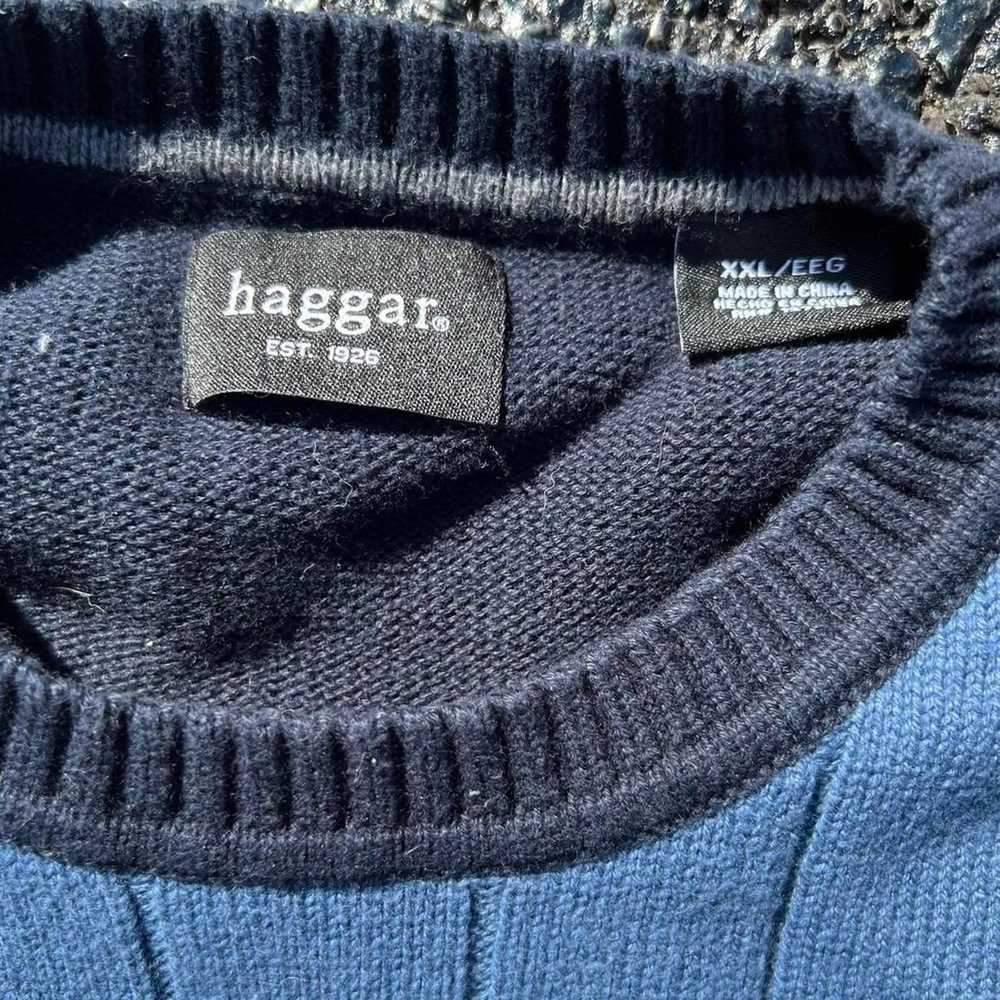 Haggar Vintage Haggar patchwork style sweater - image 3