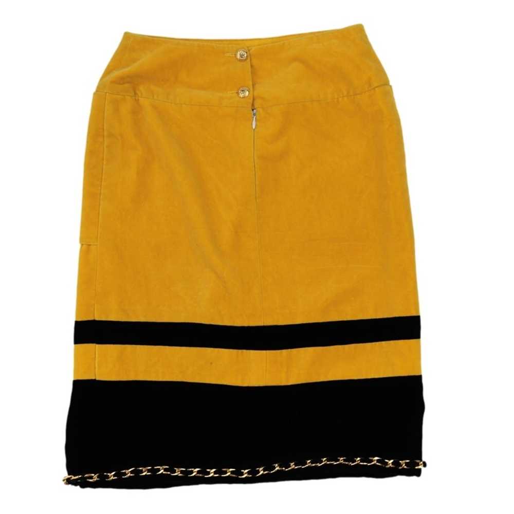 Chanel Chanel Vintage Velor Skirt - image 3