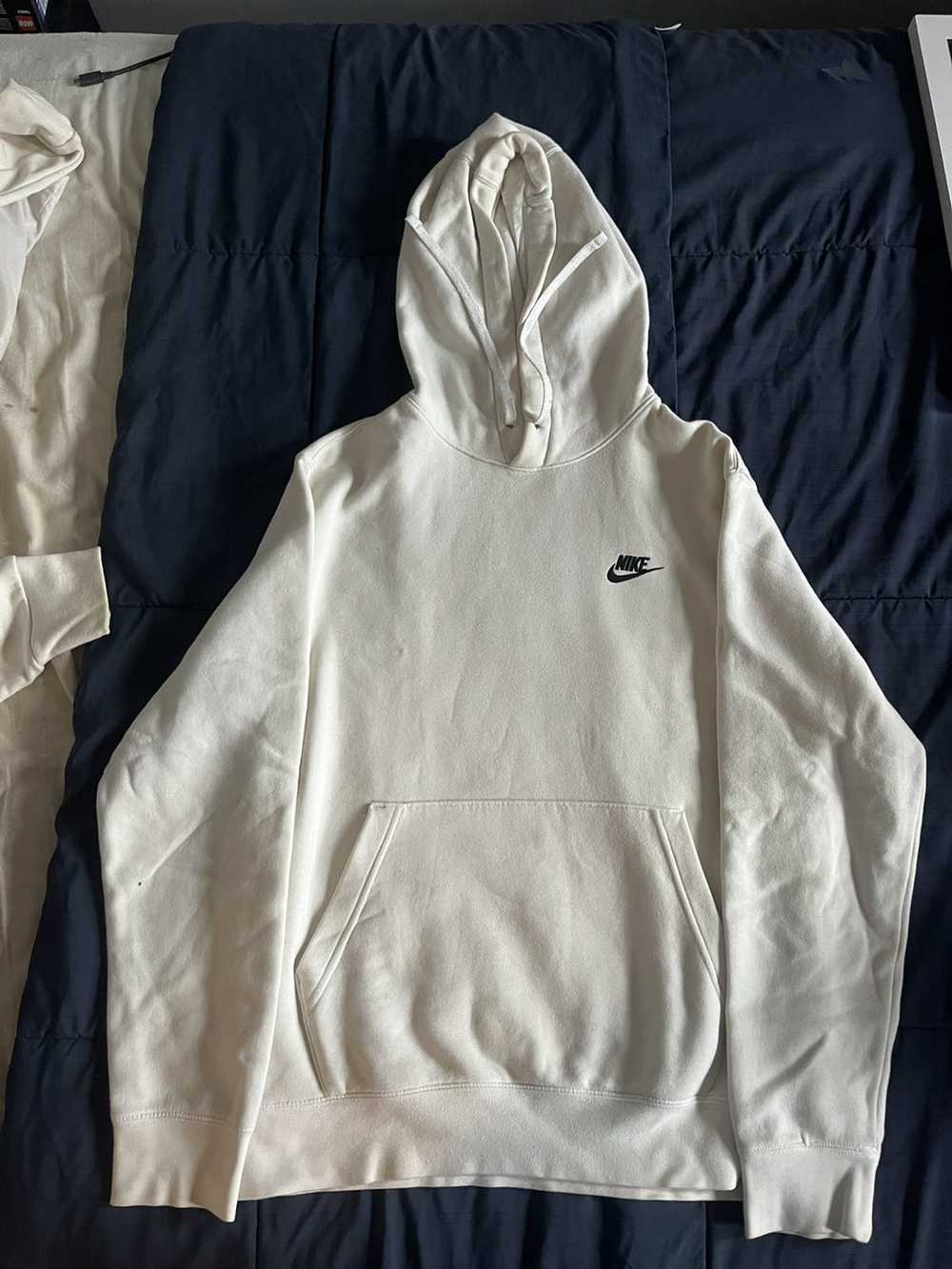 Nike White Nike Hoodie - image 1