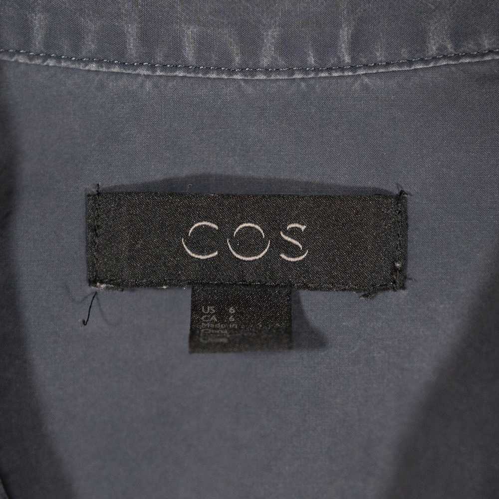 Cos Cos Cotton Poplin Button Front Collared Half - image 2