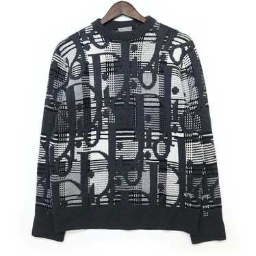 Dior Oblique Jacket Black Wool Knit