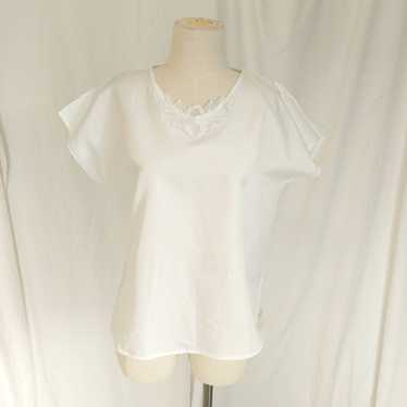 Vintage Vintage 70s/80s Oraré white floral appliqu