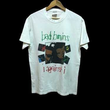 Vintage 80s Bad Brains Quickness 1989 Direct Merchandising Black Lightning  DC Hardcore Punk T Shirt Made in Usa 
