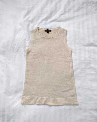 Ann Taylor Oat cotton-blend sweater vest