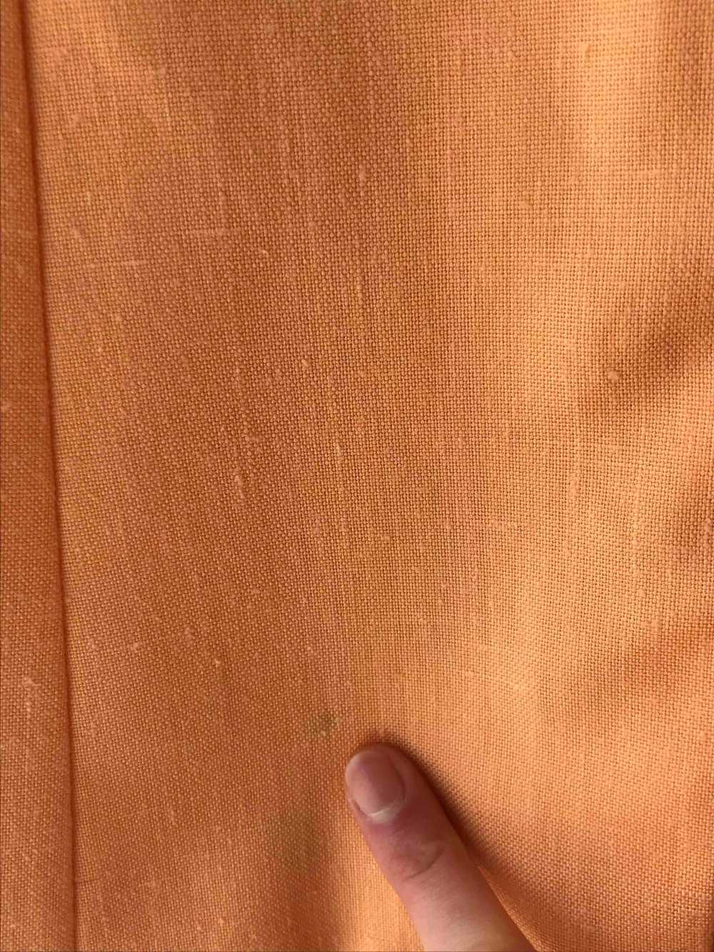 Veste longue en lin - Belle veste abricot en lin - image 4