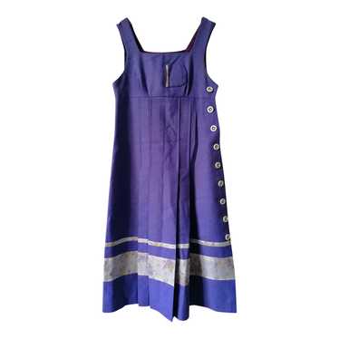 Robe 70s - Longue robe violette/ lilas foncé conf… - image 1