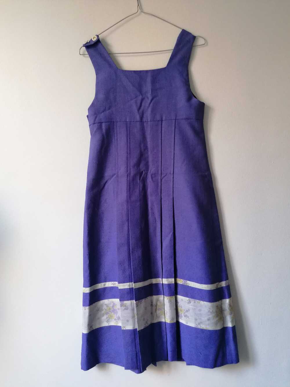 Robe 70s - Longue robe violette/ lilas foncé conf… - image 2