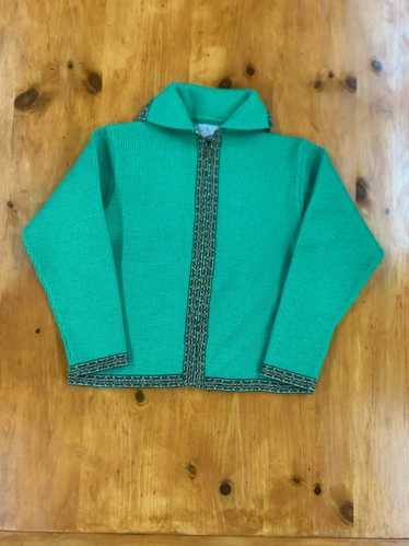 Vintage Vintage 1950s Avalanche Zip Knit Cardigan