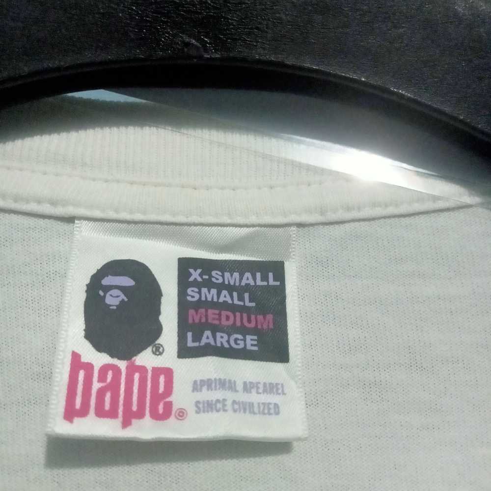 Bape × Vintage Vtg aBathing Ape General T-shirt S… - image 4