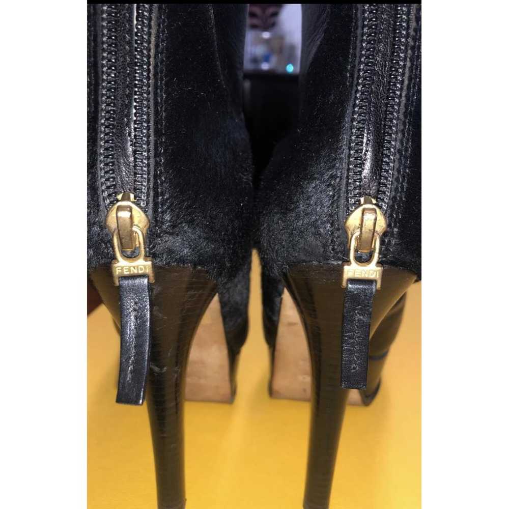 Fendi Leather ankle boots - image 8