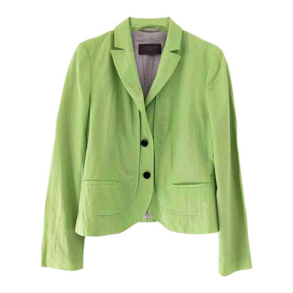 Blazer 80s - Très jolie veste blazer vert pomme 8… - image 1
