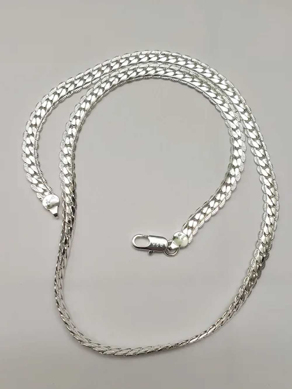 Unisex Sterling Silver Necklace , 20", 26.7gr. - image 4