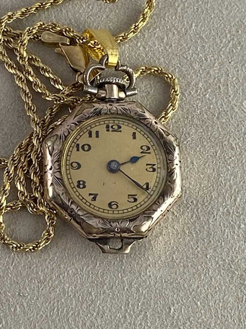 American Standard Watch Company Pendant Watch 15 … - image 4