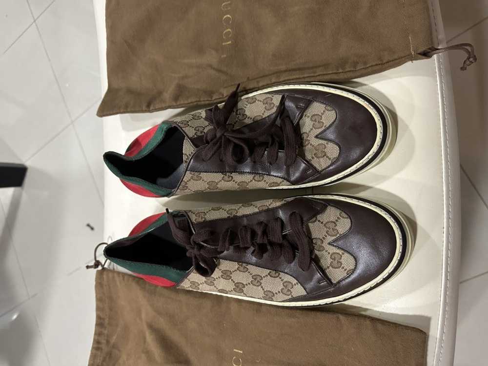 Gucci Gucci GG green red sneakers size 11 12 - image 1