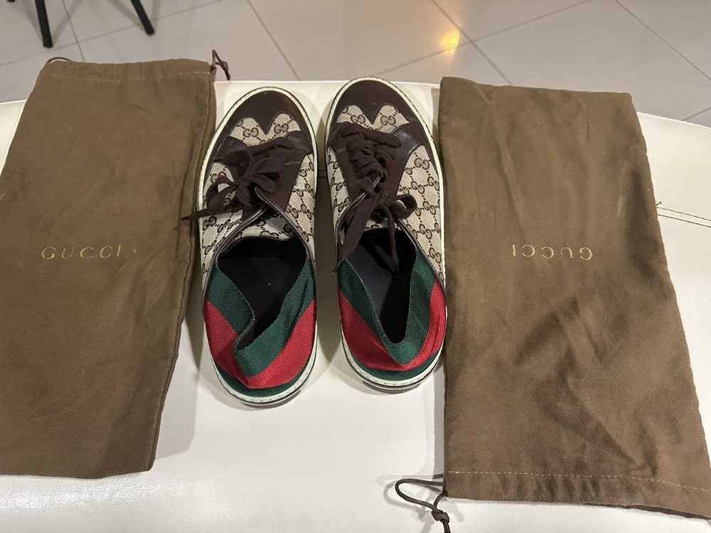 Gucci Gucci GG green red sneakers size 11 12 - image 4