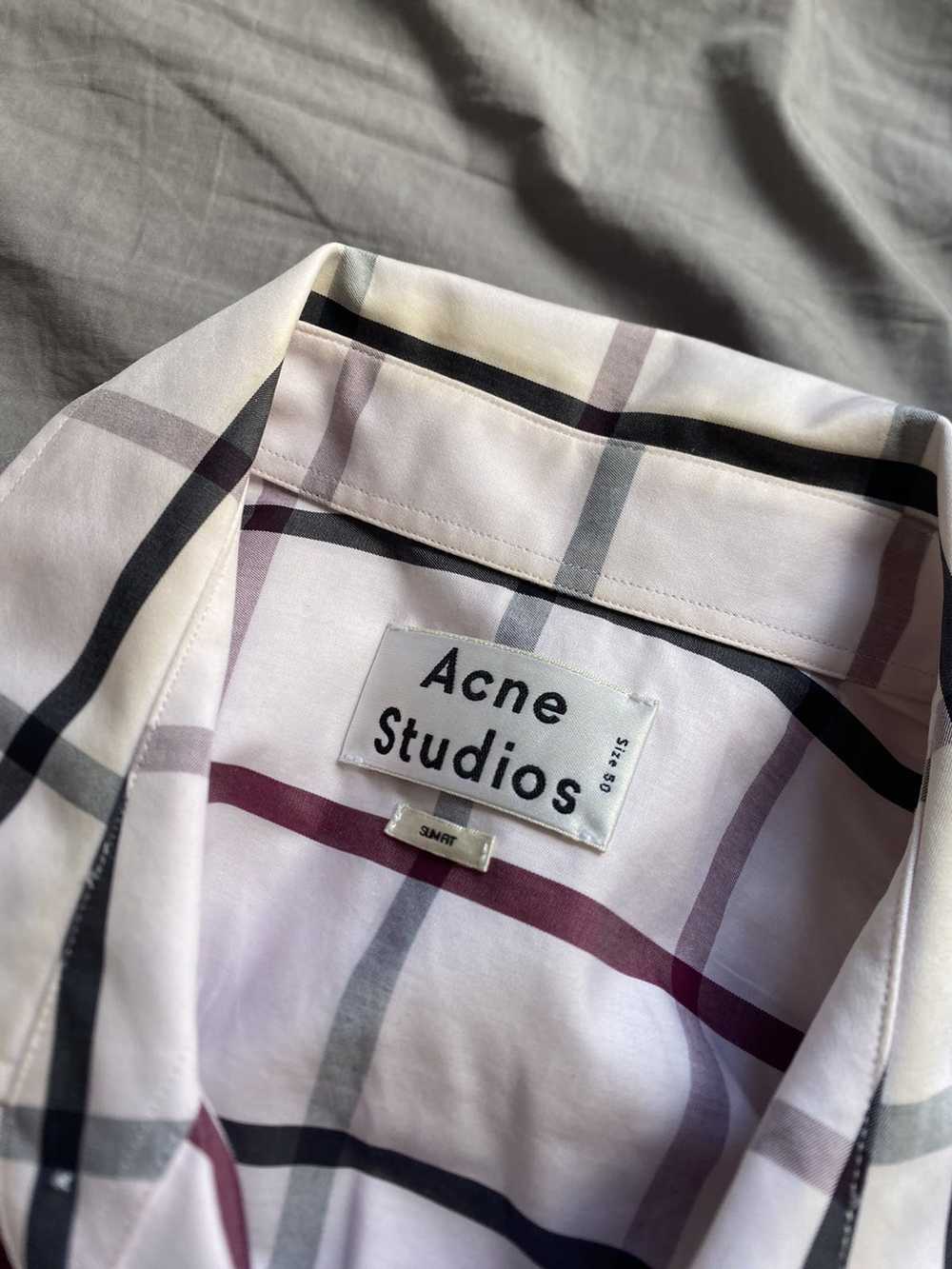 Acne Studios Check Pink Slim Fit Shirt - image 3