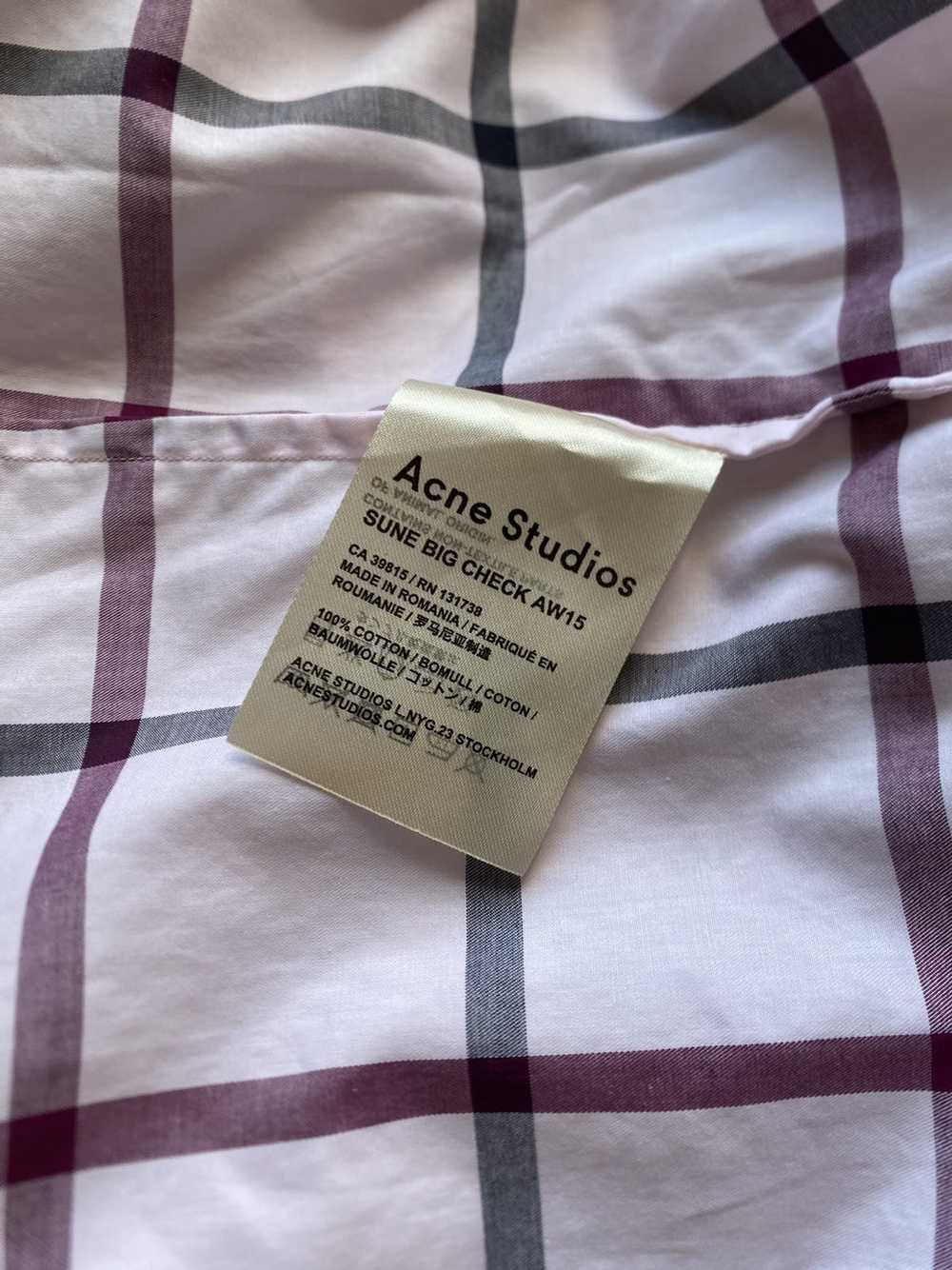 Acne Studios Check Pink Slim Fit Shirt - image 4