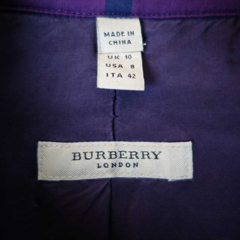 Burberry - Burberry London purple check/ plaid pr… - image 6