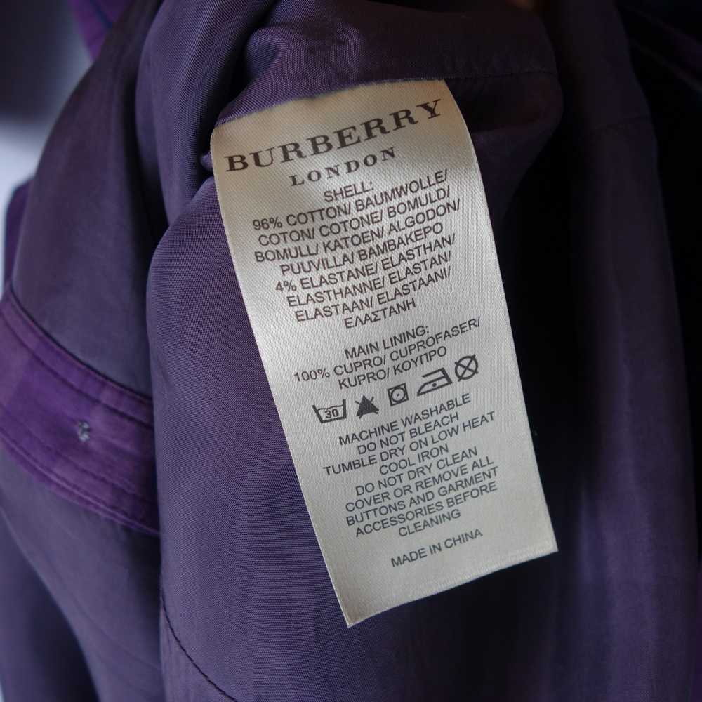 Burberry - Burberry London purple check/ plaid pr… - image 7