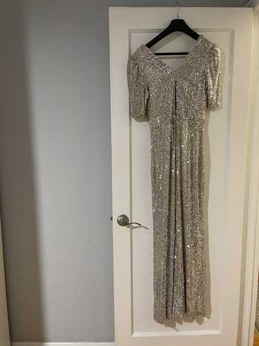 Vintage Silver Sparkly Gown
