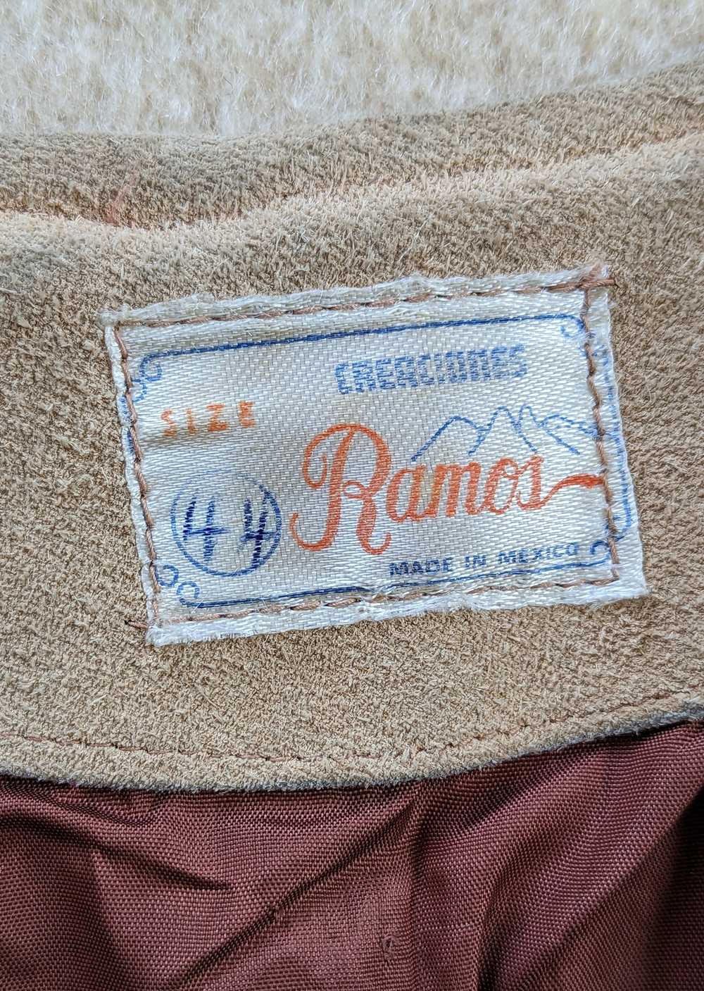 Leather × Vintage Vintage Ramos Size 44 Suede Lea… - image 3