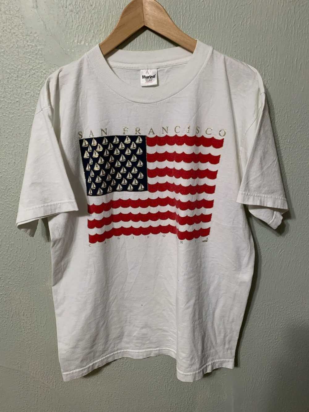 Vintage Vintage 1990s San Francisco Flag T-Shirt - image 1